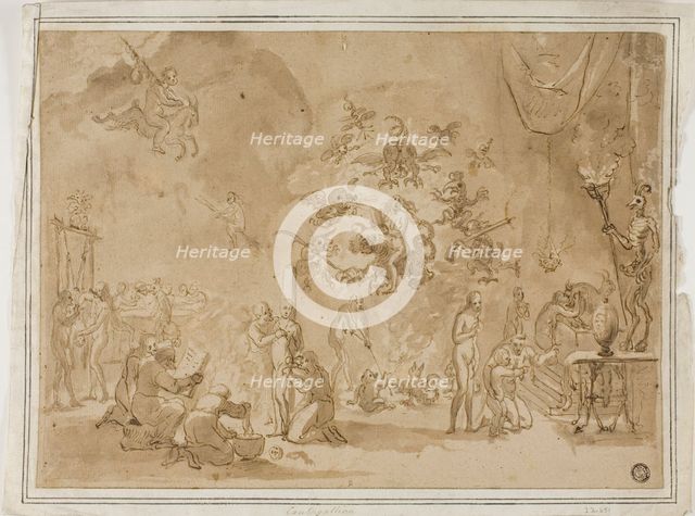 Scene of Witchcraft and Devil Worship, n.d. Creator: David Teniers II.