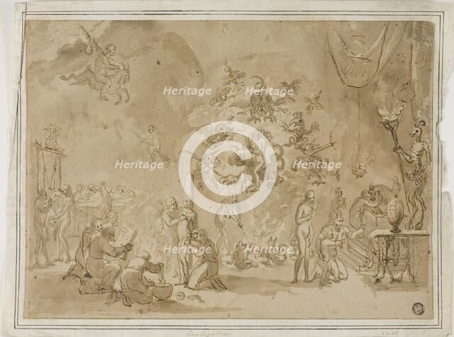 Scene of Witchcraft and Devil Worship, n.d. Creator: David Teniers II.