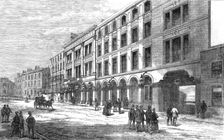 Scene of the calamity at the Bristol Theatre, 1870. Creator: Unknown