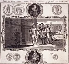 Scene of the discovery of the Gunpowder Plot, 1605, (c1780). Artist: Anon