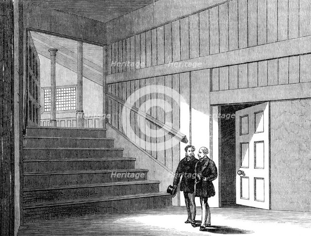 Scene of the fatal crush at Liverpool, 1870. Creator: Unknown.