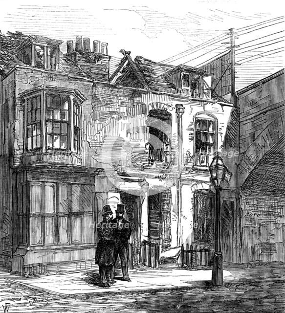 Scene of the firework explosion in Lambeth, 1873. Creator: Unknown.