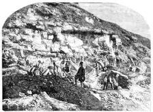 Scene of the Geological Discoveries at Swanage, Dorset - from a photograph by F. Briggs, 1857. Creator: Richard Principal Leitch