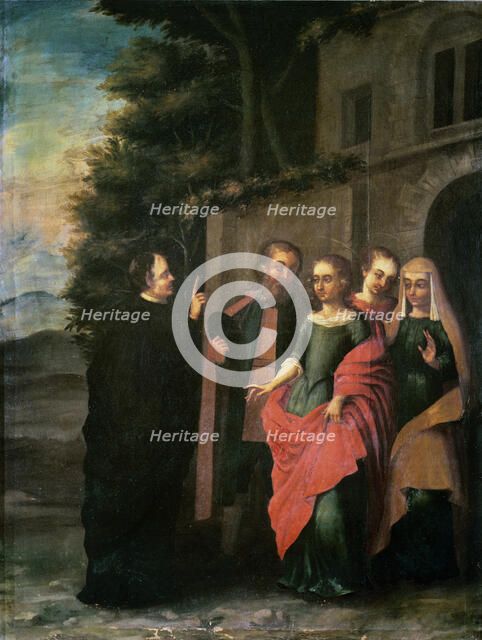 Scene of the life of St. Eulalia, painting preserved in the Sanctuary of the Sainte in Totana.