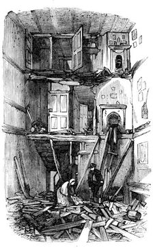 Scene of the Recent Accident at Cork, 1856. Creator: Unknown