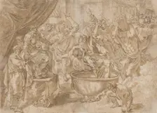 Scene of the torture of St. John on Patmos, 1501/1600. Creator: Unknown