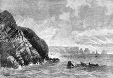 Scene of the wreck of the Gorgone, French man-of-war, 1870. Creator: Unknown