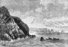 Scene of the wreck of the Gorgone, French man-of-war, 1870. Creator: Unknown