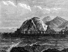 Scene of the wreck of the mail-steamer Nil on the Coast of Japan, 1874. Creator: Unknown