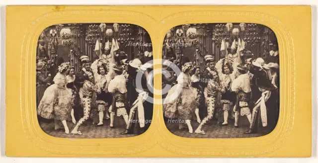 Scene of unidentified play, about 1860. Creator: E Lamy.