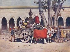 Scene outside the Railway Station during the Delhi Durbar 1903. Artist: Mortimer L Menpes