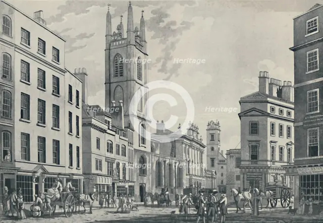 'Scene near the Bank, 1781', (1920). Artist: Thomas Malton I.