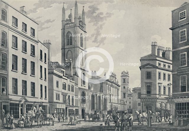 'Scene near the Bank, 1781', (1920). Artist: Thomas Malton I.