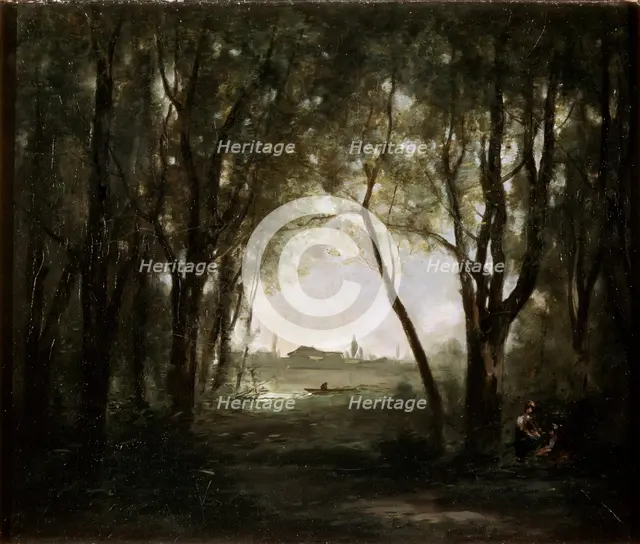 'Scene near a Lake', 1860-1873.  Artist: Jean-Baptiste-Camille Corot    