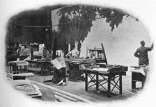 Scene painting, London, c1900 (1901)