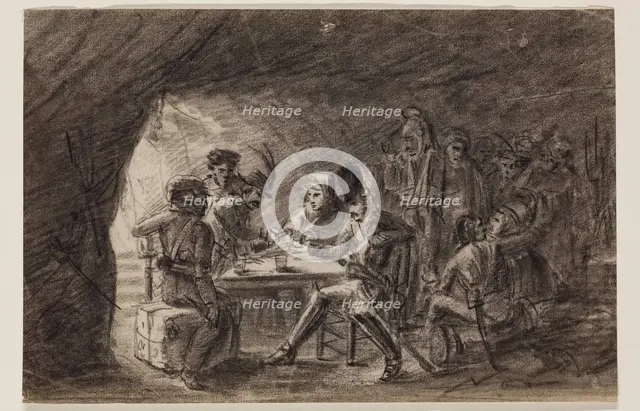 Scene with Bandit, between late 18th and mid-19th century. Creator: Hippolyte Lecomte.