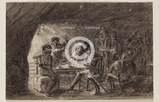 Scene with Bandit, between late 18th and mid-19th century. Creator: Hippolyte Lecomte.