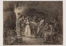 Scene with Bandit, between late 18th and mid-19th century. Creator: Hippolyte Lecomte