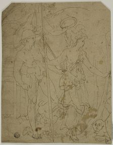 Scene with Mercury and Minerva, n.d. Creator: Unknown