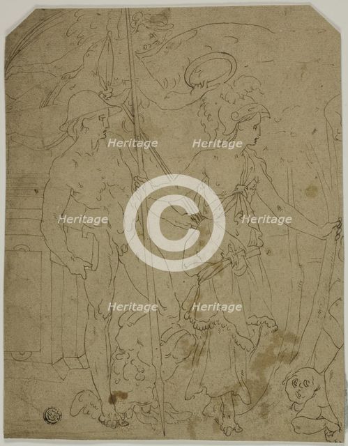 Scene with Mercury and Minerva, n.d. Creator: Unknown.