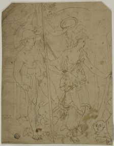 Scene with Mercury and Minerva, n.d. Creator: Unknown