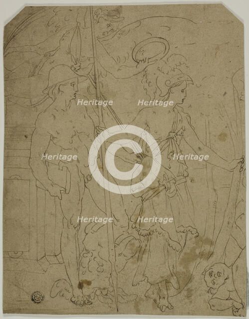 Scene with Mercury and Minerva, n.d. Creator: Unknown.