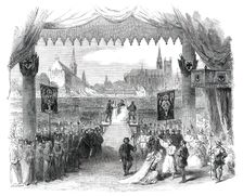 Scene the Last from "La Juive", at the Royal Italian Opera, 1850. Creator: Walter George Mason