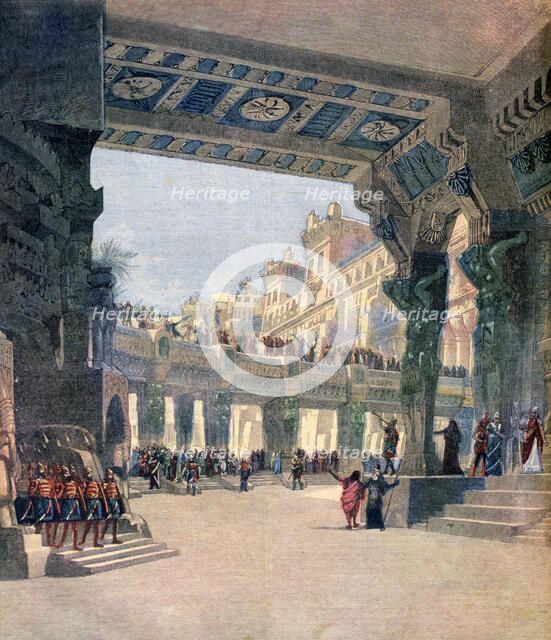 Scene two, act two, from the opera Le Mage, by Jules Massenet, 1891. Artist: Unknown