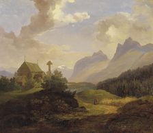 Scenery from Kvikkjokk, 1859. Creator: Charles XV, King of Sweden