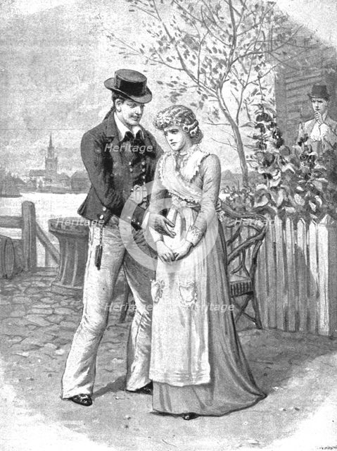 ''Scenes now being acted in the London Theatres; "A Sailors Knot" at Drury Lane Theatre', 1891. Creator: Charles Joseph Staniland.