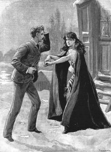 'Scenes now being acted in the London Theatres; " The Trumpet Call" at the Adelphi Theatre 1891. Creator: Charles Joseph Staniland