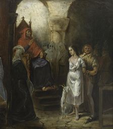 Scenes of Notre-Dame de Paris, 1832. Creator: Antoine Rivoulon