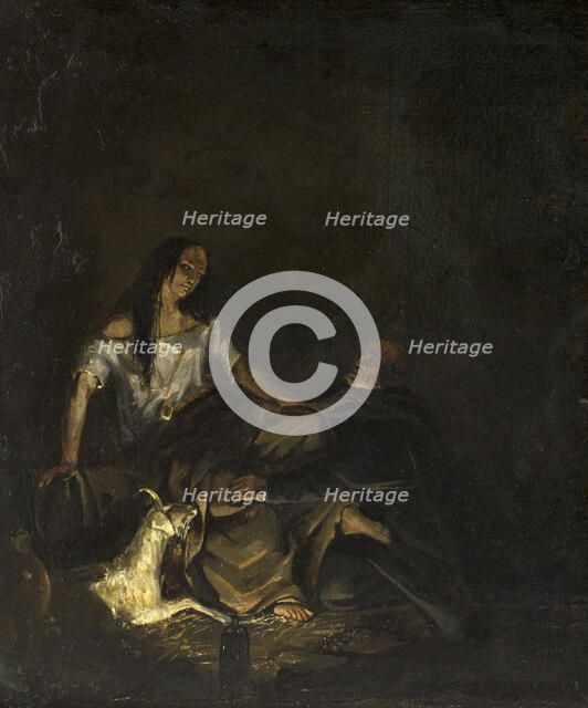 Scenes of Notre-Dame de Paris, 1832. Creator: Antoine Rivoulon.