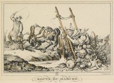 Scenes of Daily Life, Roads and Paths: Road to Market…, 1819. Creator: Carle Vernet (French, 1758-1836)