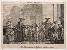 Scenes of Paris: The Brothers Conducting the Children to St. Nicholas of the Fields. Creator: Jean Henri Marlet (French, 1770-1847)