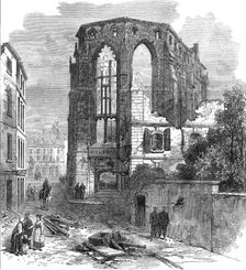 Scenes of the Late War in France: ruins of the public library at Strasbourg, 1871. Creator: Unknown