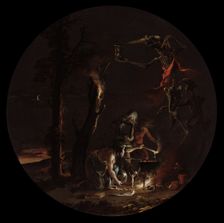 Scenes of Witchcraft: Evening, c. 1645-1649. Creator: Salvator Rosa (Italian, 1615-1673)