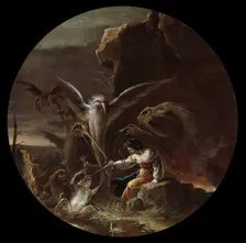 Scenes of Witchcraft: Morning, c. 1645-1649. Creator: Salvator Rosa (Italian, 1615-1673)