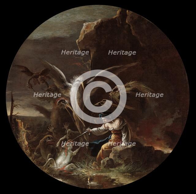 Scenes of Witchcraft: Morning, c. 1645-1649. Creator: Salvator Rosa (Italian, 1615-1673).