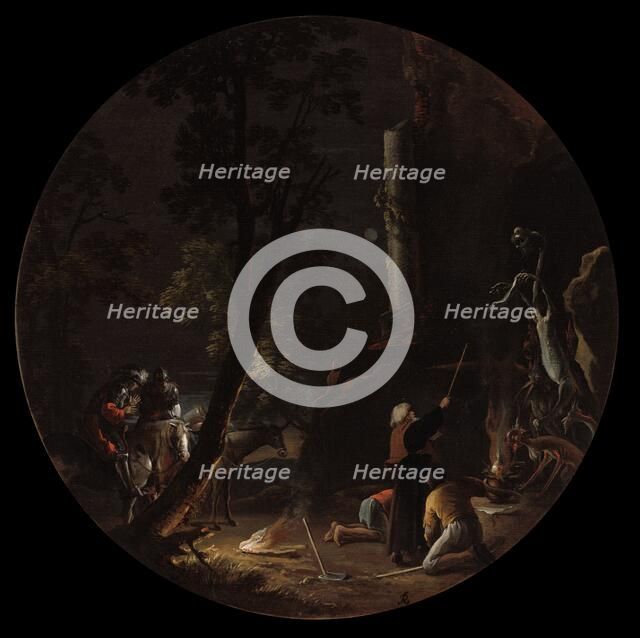 Scenes of Witchcraft: Night, c. 1645-1649. Creator: Salvator Rosa (Italian, 1615-1673).