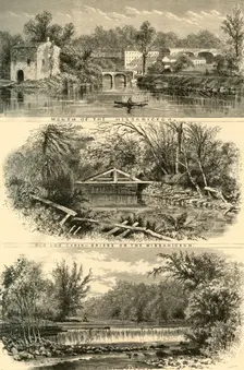 Scenes on the Wissahickon 1874. Creator: John J. Harley