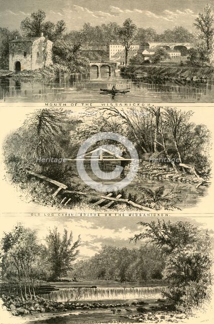 'Scenes on the Wissahickon', 1874.  Creator: John J. Harley.