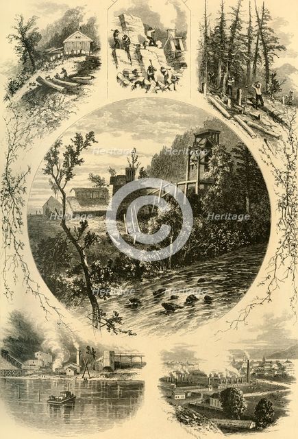 'Scenes on the North Branch of the Susquehanna', 1874. Creator: James H. Richardson.