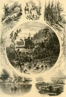 Scenes on the North Branch of the Susquehanna 1874. Creator: James H. Richardson
