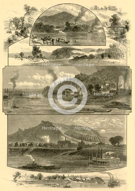 'Scenes on the Ohio, Above and Below Cincinnati', 1874.  Creator: John Filmer.