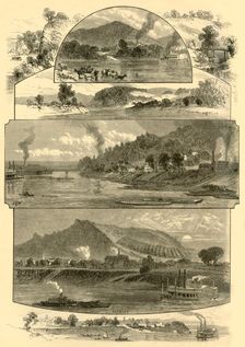 Scenes on the Ohio, Above and Below Cincinnati 1874. Creator: John Filmer