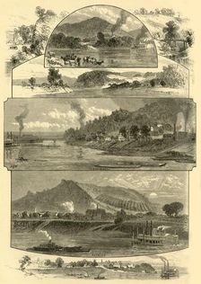 Scenes on the Ohio, Above and Below Cincinnati 1874. Creator: John Filmer