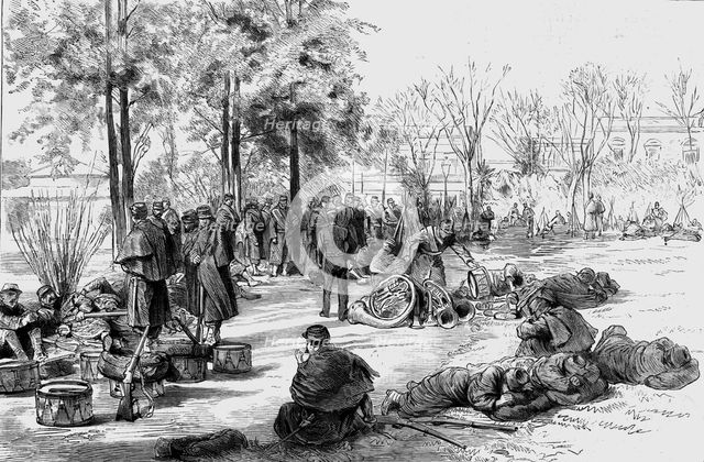 'Scenes at Buenos Ayres during the Revolution in Argentina, 1890. Creator: Unknown.