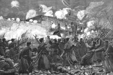 Scenes at Buenos Ayres during the Revolution in Argentina; The fighting outside the Arsenal,1890 Creator: Unknown