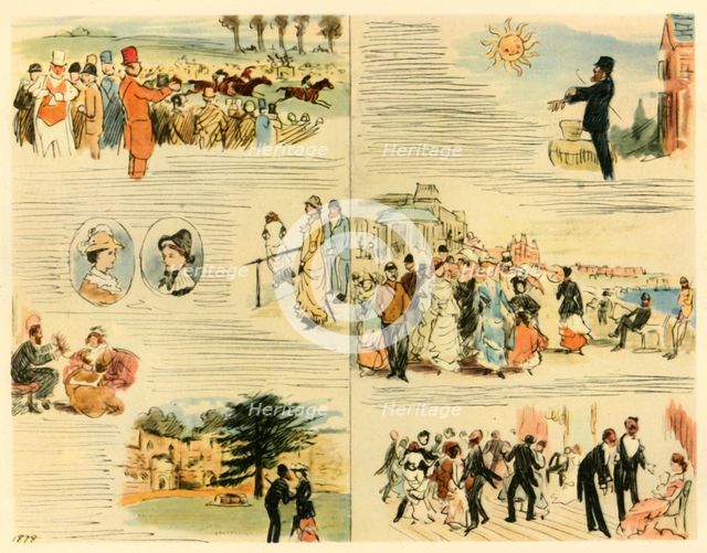 'Scenes from a Victorian Summer', 1878, (1942). Creator: Randolph Caldecott.